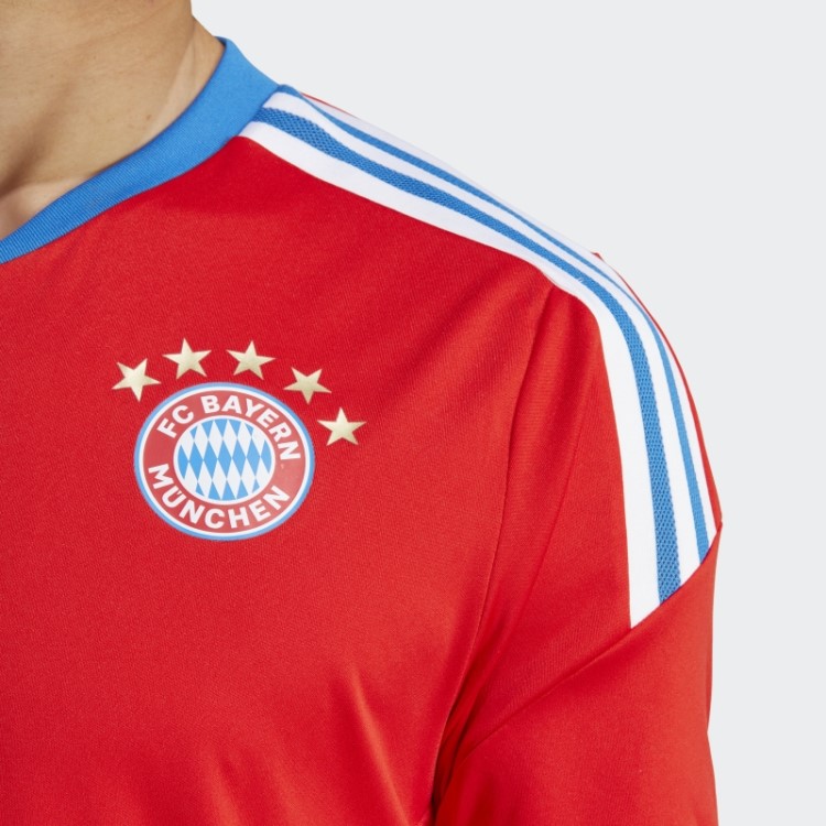 Camisa De Treino Adidas Fc Bayern Condivo 22 Vermelha