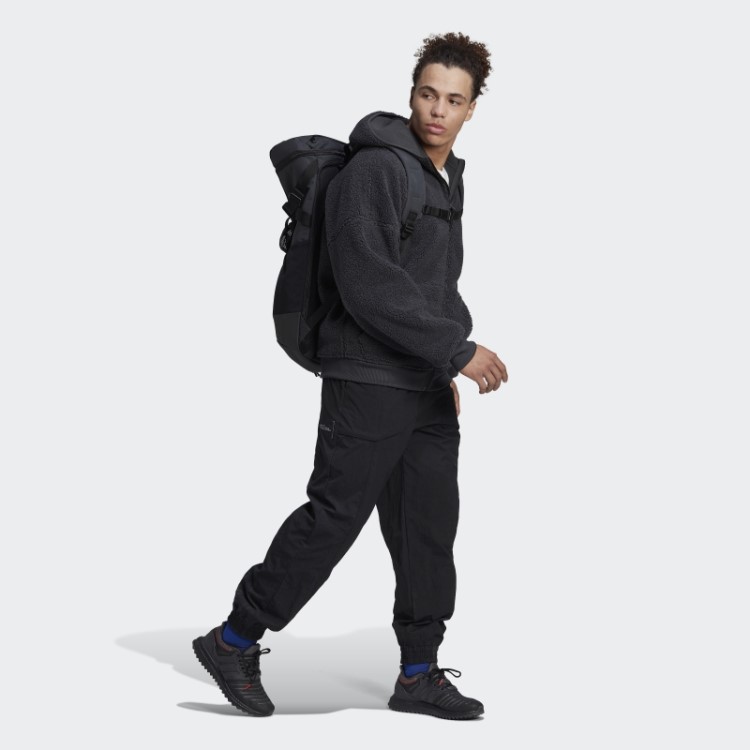 Moletom De Lã Polar Com Zíper Completo Em Carbono Adidas