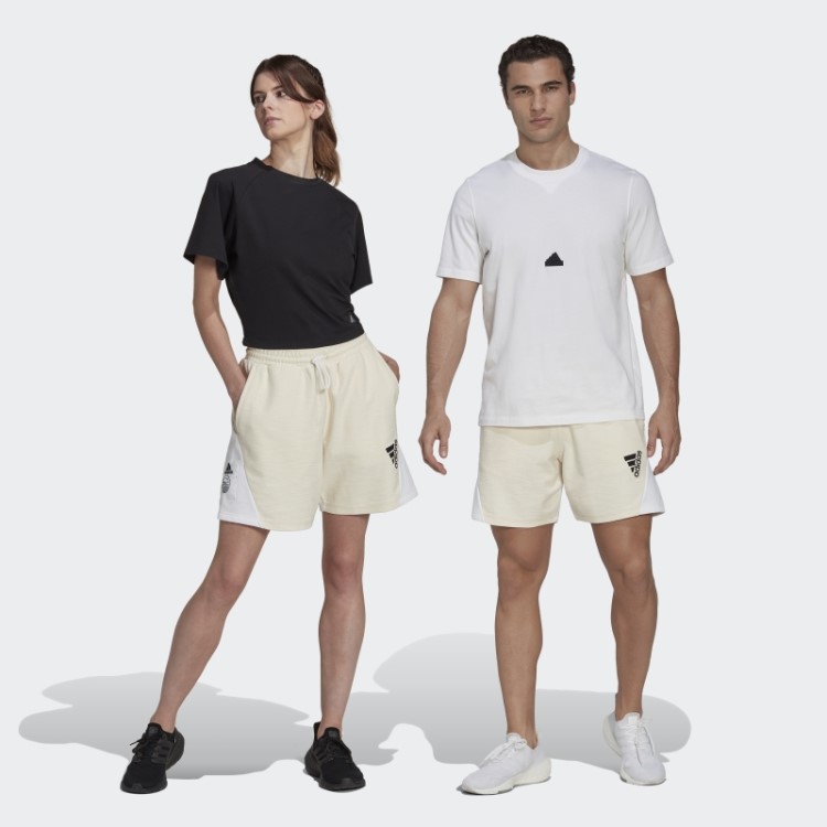 Shorts French Terry Invertidos Não Tingidos (gênero Neutro) Adidas