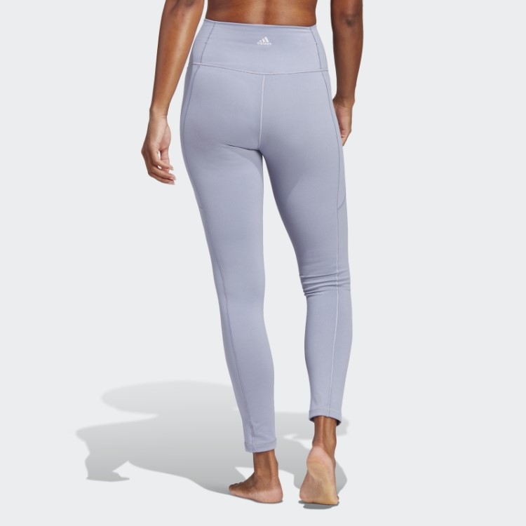 Legging Adidas Yoga Studio 7/8 Prata Violeta