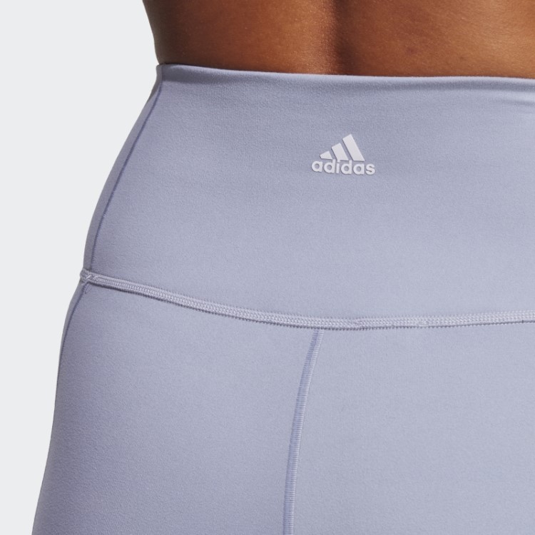 Legging Adidas Yoga Studio 7/8 Prata Violeta