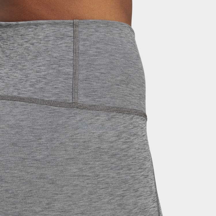 Legging Adidas Optime Stash Bolso Cintura Alta 7/8 Urze Cinza Escuro