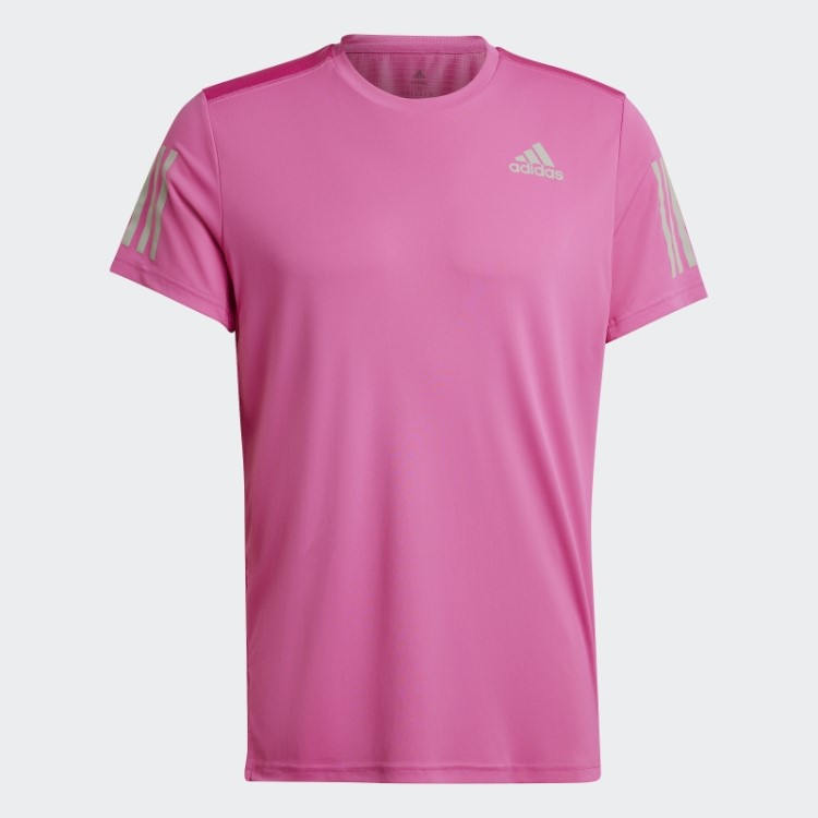 Possui A Camiseta Run Fúcsia Adidas