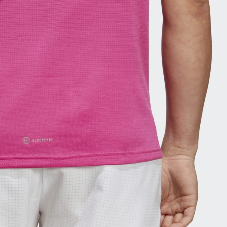 Possui A Camiseta Run Fúcsia Adidas