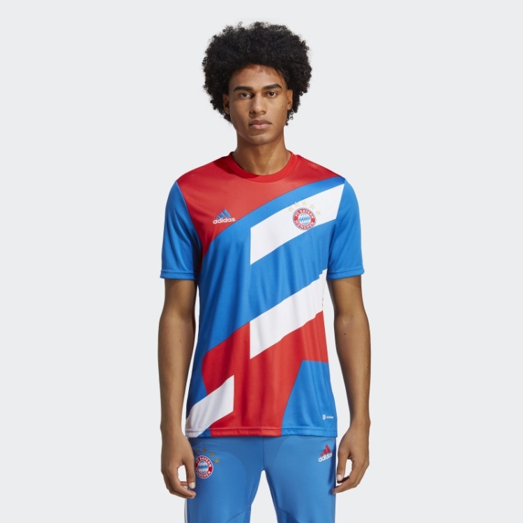 Camisa Pré-jogo Do Fc Bayern Adidas Vermelha