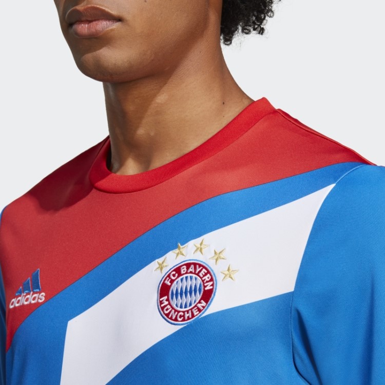 Camisa Pré-jogo Do Fc Bayern Adidas Vermelha