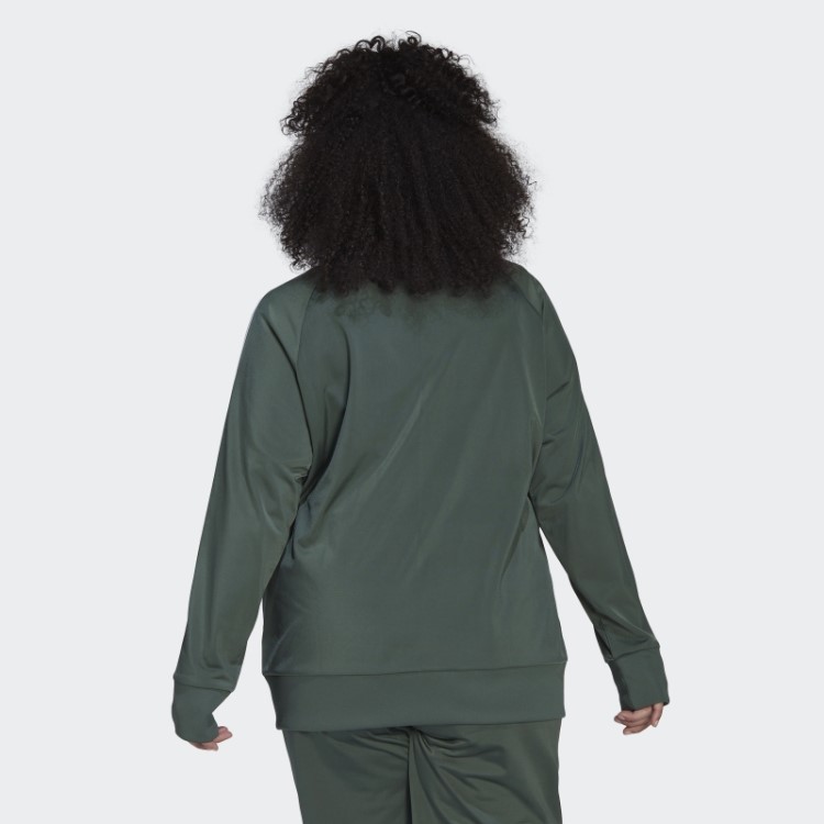 Jaqueta Verde óxido Adidas Essentials Warm-up Tricot Slim Com As Três Listras (tamanho Grande)