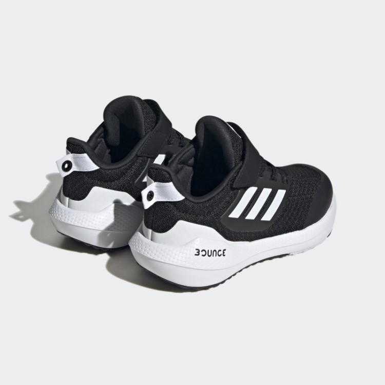 Adidas Black Eq21 Run 2.0 Bounce Sport Running Renda Elástica Com Tênis Top Strap