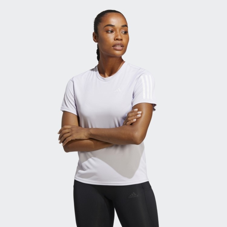 Possui A Camiseta Run Adidas Silver Dawn