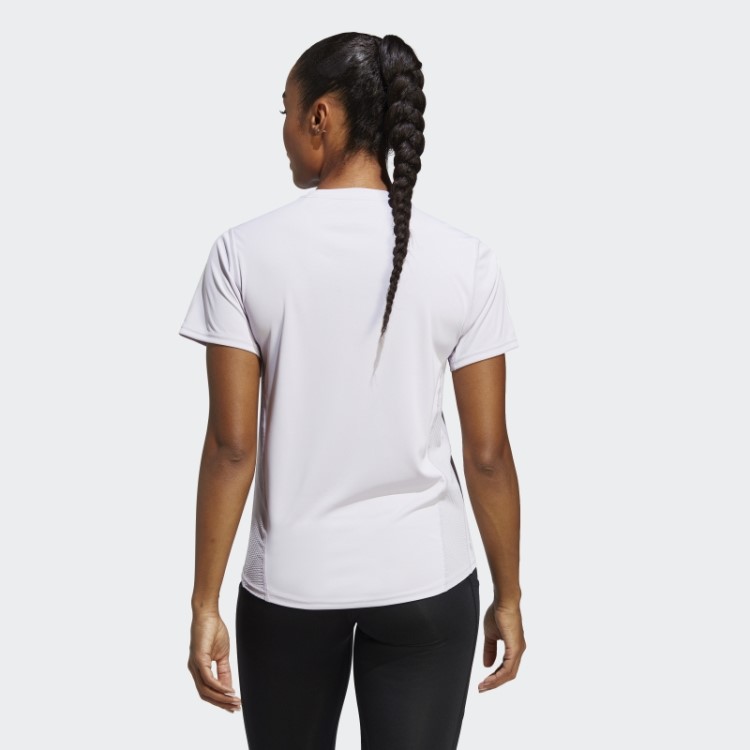 Possui A Camiseta Run Adidas Silver Dawn