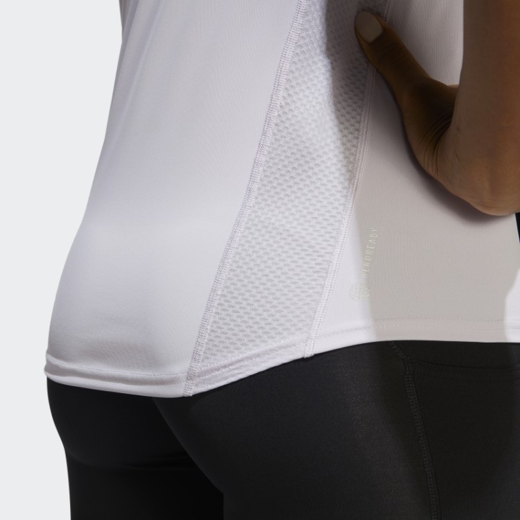 Possui A Camiseta Run Adidas Silver Dawn