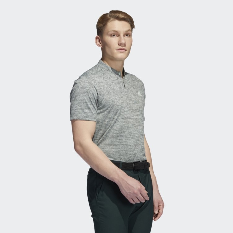 Camisa Polo Listrada Verde Adidas Texturizada
