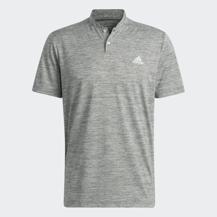 Camisa Polo Listrada Verde Adidas Texturizada