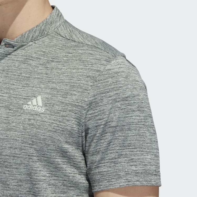 Camisa Polo Listrada Verde Adidas Texturizada