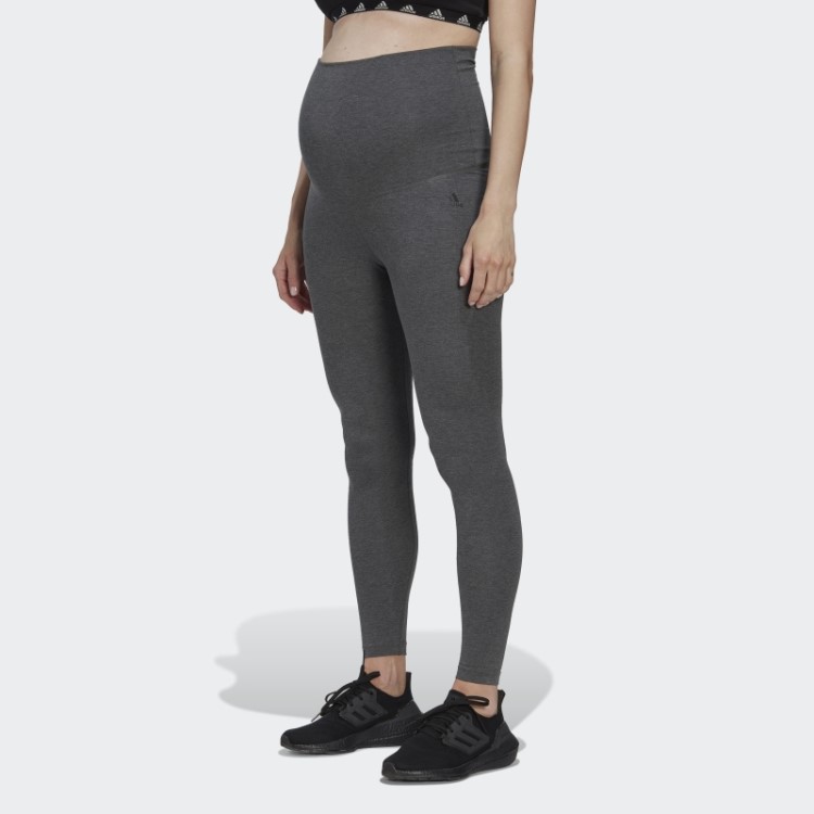 Leggings De Algodão Adidas Essentials Urze Cinza Escuro (maternidade)