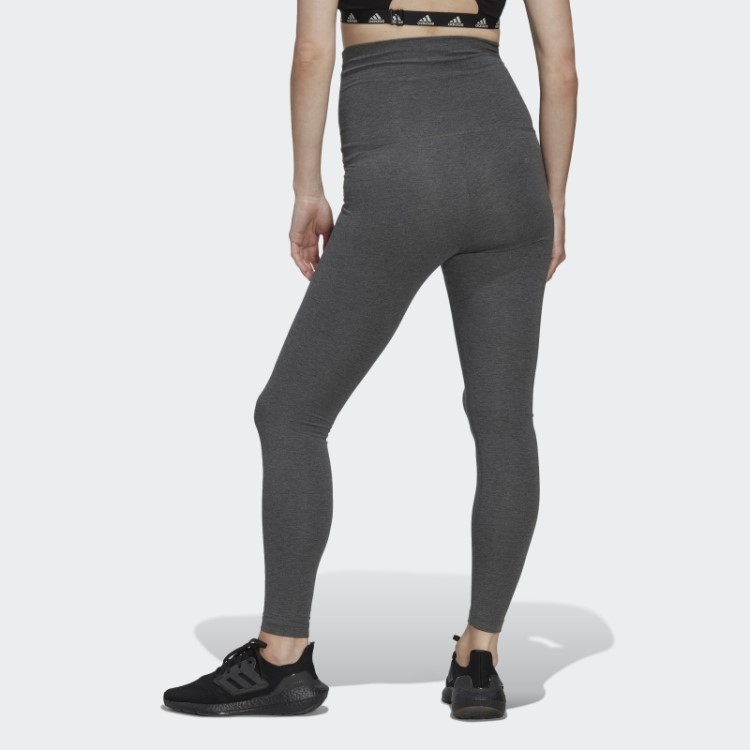 Leggings De Algodão Adidas Essentials Urze Cinza Escuro (maternidade)