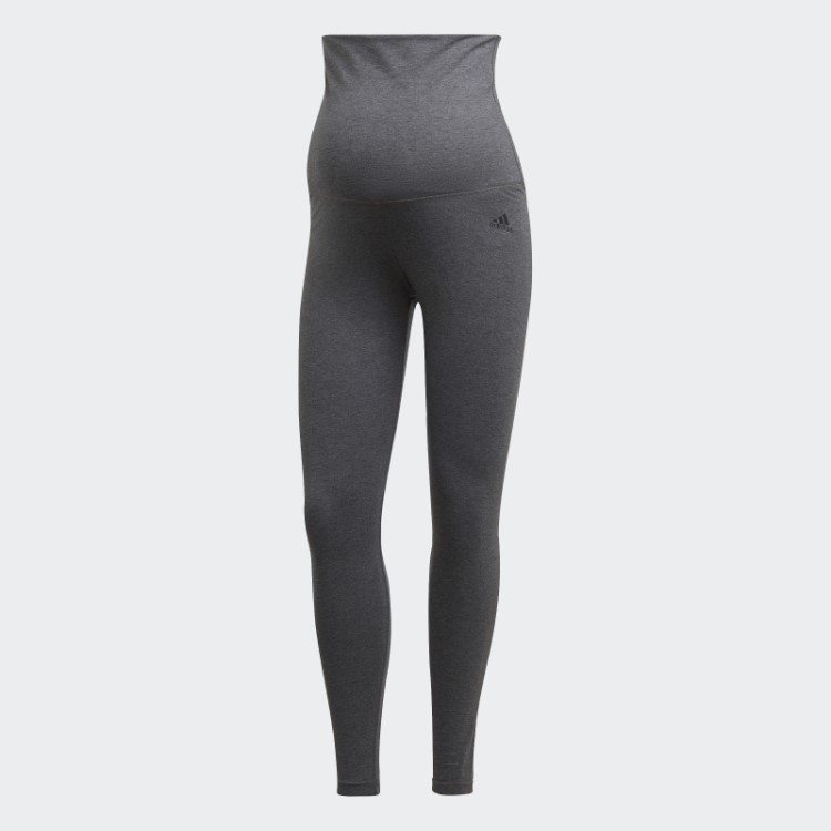 Leggings De Algodão Adidas Essentials Urze Cinza Escuro (maternidade)