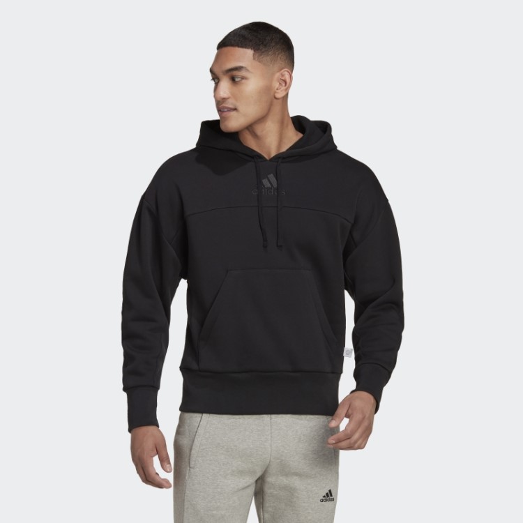 Moletom Com Capuz Preto Studio Lounge Adidas