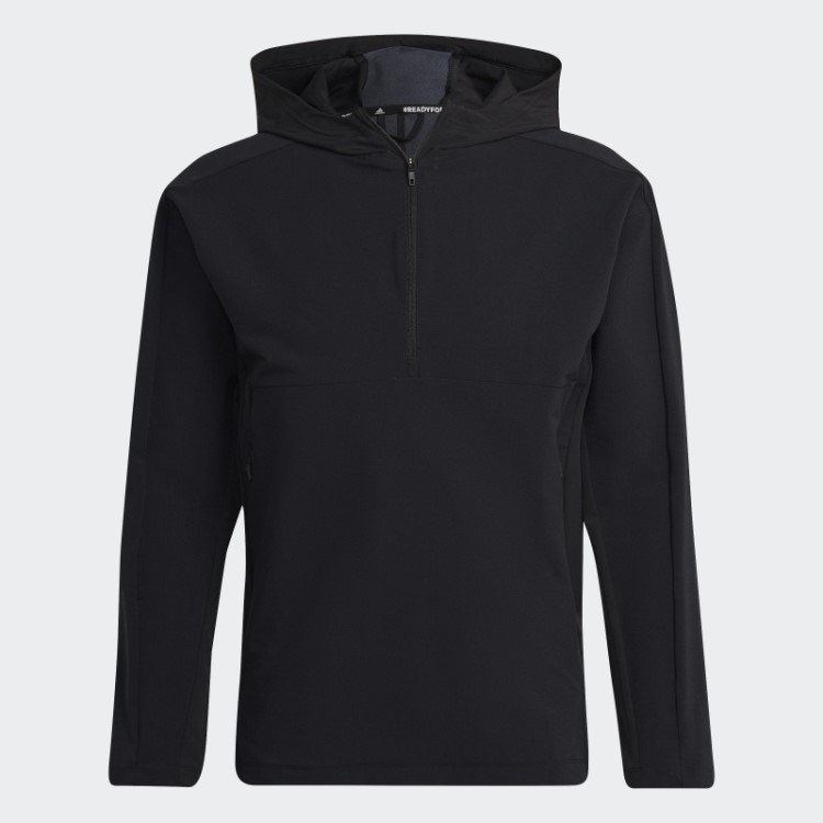 Moletom Com Capuz Preto Em Cordura Para Treino Adidas