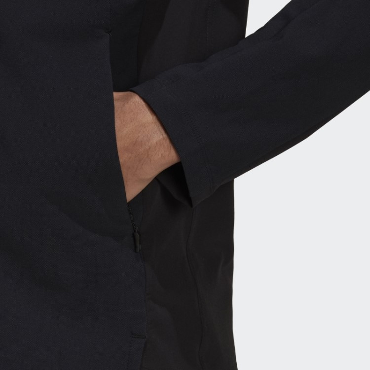 Moletom Com Capuz Preto Em Cordura Para Treino Adidas