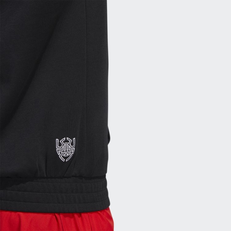 Moletom Preto Donovan Mitchell Manga Curta Adidas