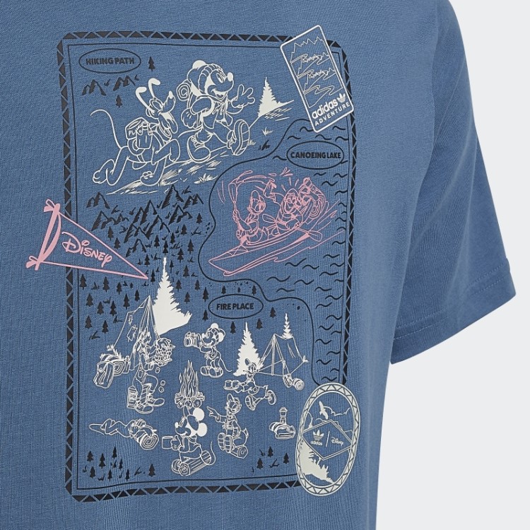 Camiseta Azul Alterada Adidas Disney Mickey And Friends