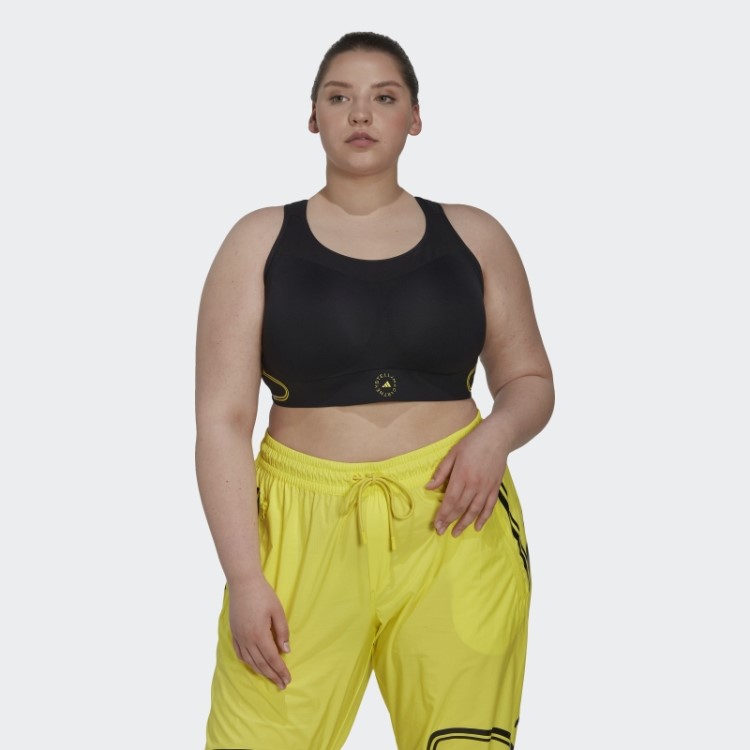 Sutiã Esportivo Adidas By Stella Mccartney Truepace Preto Tamanho Grande