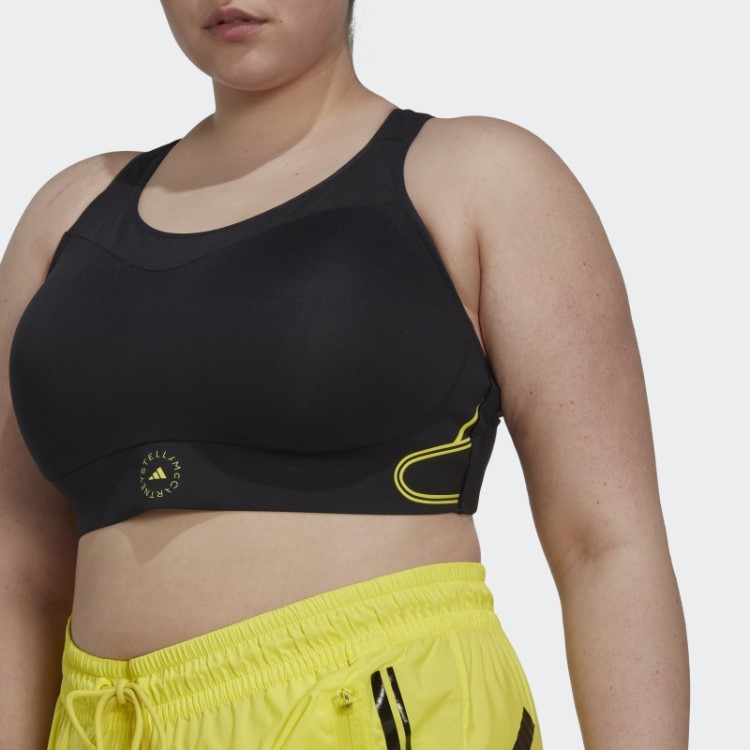 Sutiã Esportivo Adidas By Stella Mccartney Truepace Preto Tamanho Grande