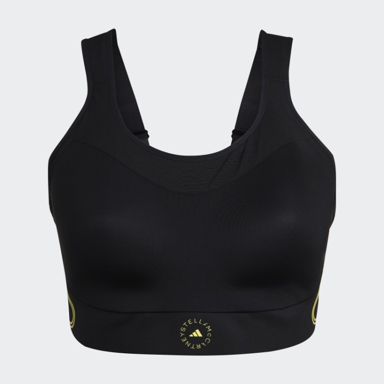 Sutiã Esportivo Adidas By Stella Mccartney Truepace Preto Tamanho Grande