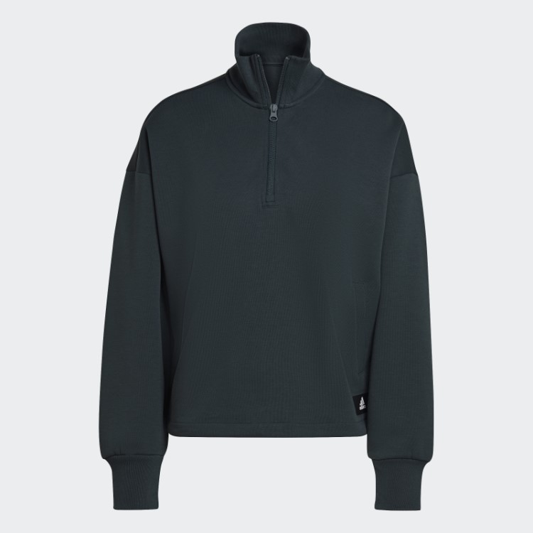 ícones Do Futuro Distintivo Do Esporte Moletom Com Zíper Verde Adidas