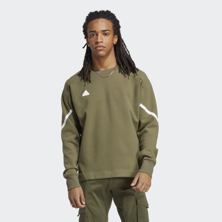 Moletom Premium Adidas Olive Projetado Para Gameday