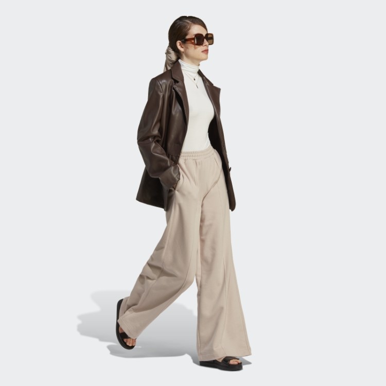 Adidas Taupe Premium Essentials Pintuck Joggers
