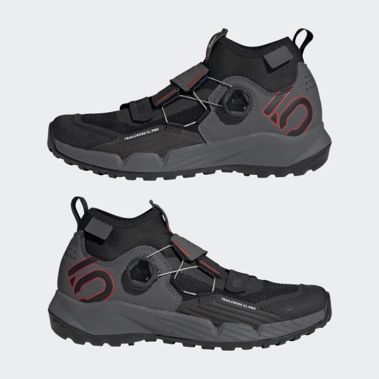 Sapato De Mountain Bike Cinza 5.10 Trailcross Pro Clip-in Com Adidas