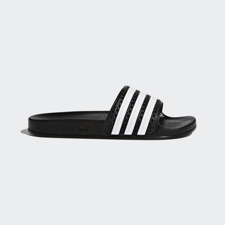 Chinelos Adilette Preto/branco Adidas