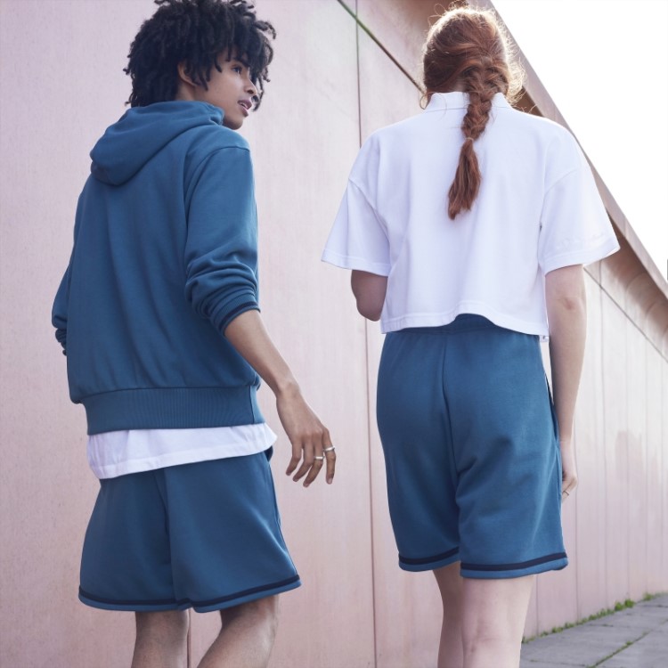 Shorts French Terry Adidas (gênero Neutro) Viridian