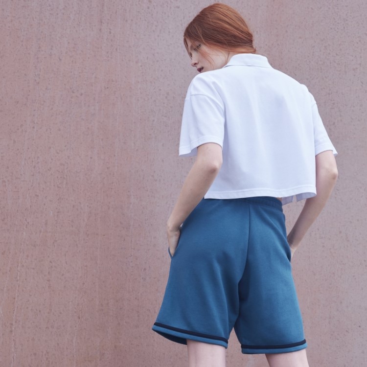 Shorts French Terry Adidas (gênero Neutro) Viridian