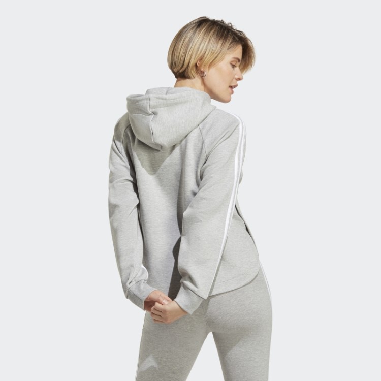 Moletom Com Capuz Para Gestante Adidas Cinza Médio