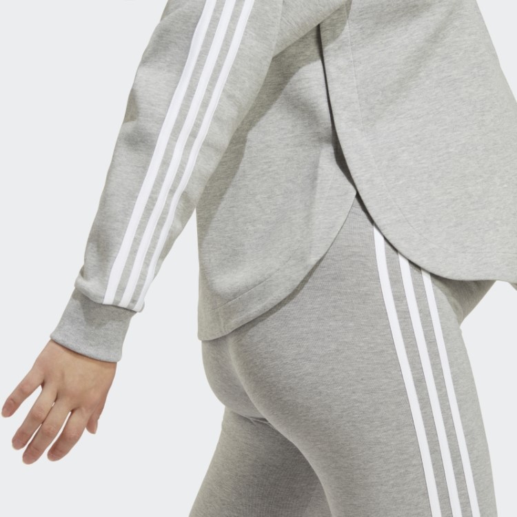 Moletom Com Capuz Para Gestante Adidas Cinza Médio