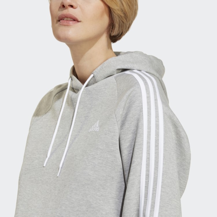 Moletom Com Capuz Para Gestante Adidas Cinza Médio