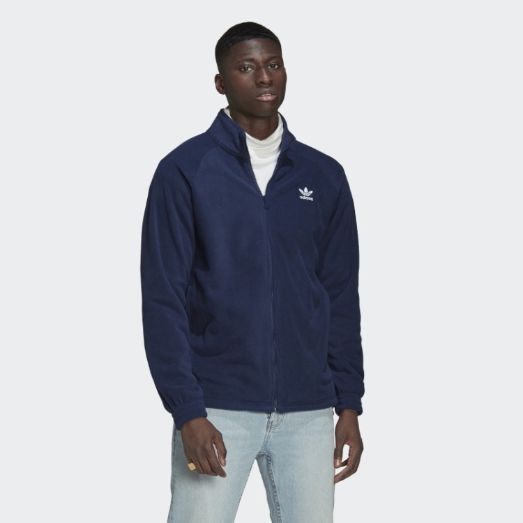 Jaqueta De Lã Adicolor Classics Trefoil Teddy Adidas Night Indigo