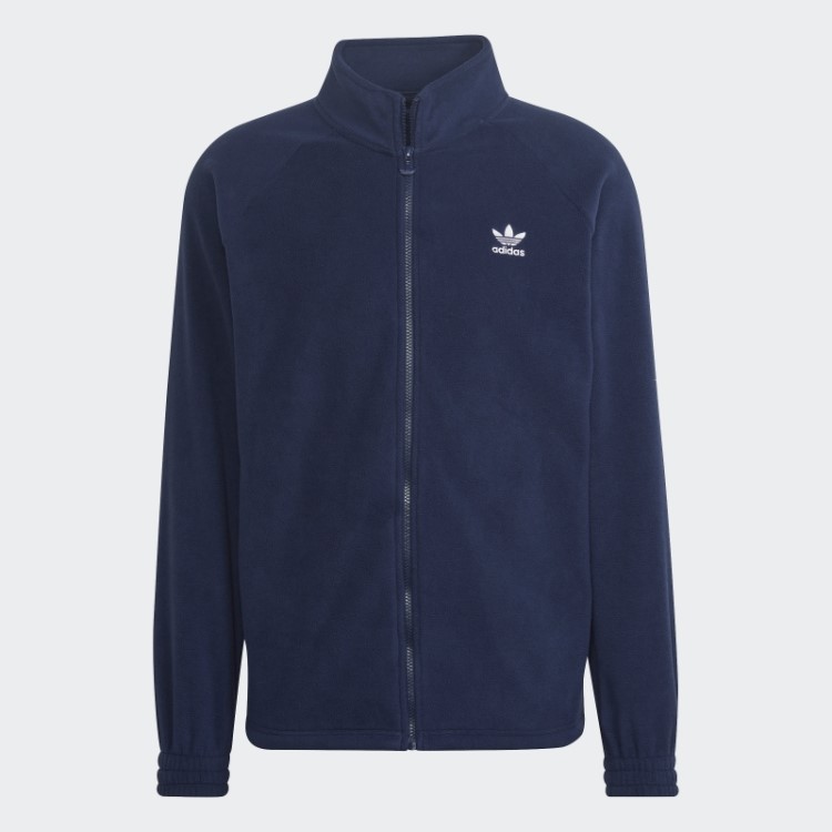 Jaqueta De Lã Adicolor Classics Trefoil Teddy Adidas Night Indigo