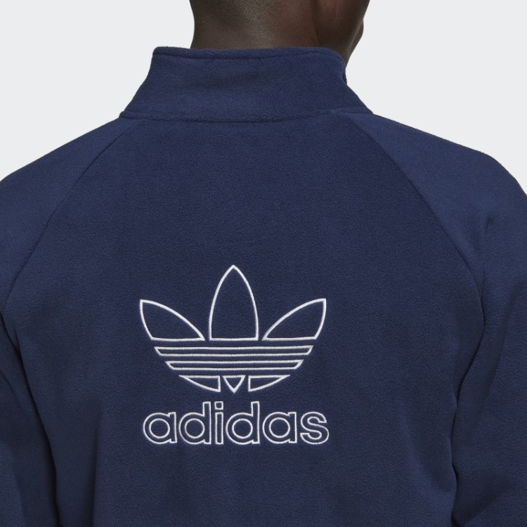 Jaqueta De Lã Adicolor Classics Trefoil Teddy Adidas Night Indigo