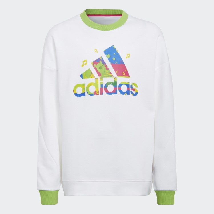 Adidas X Lego Vidiyo Moletom Com Gola Redonda Branco Quente