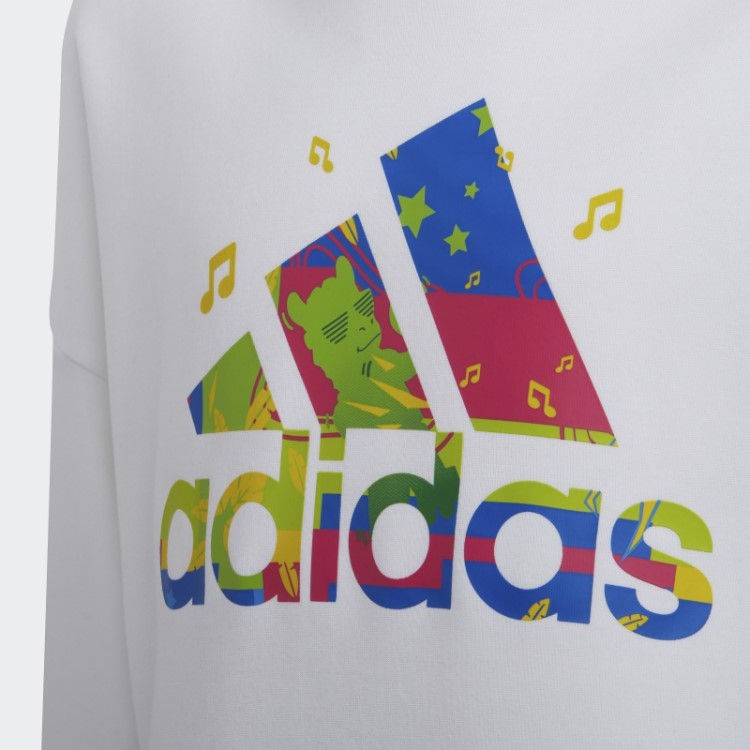 Adidas X Lego Vidiyo Moletom Com Gola Redonda Branco Quente