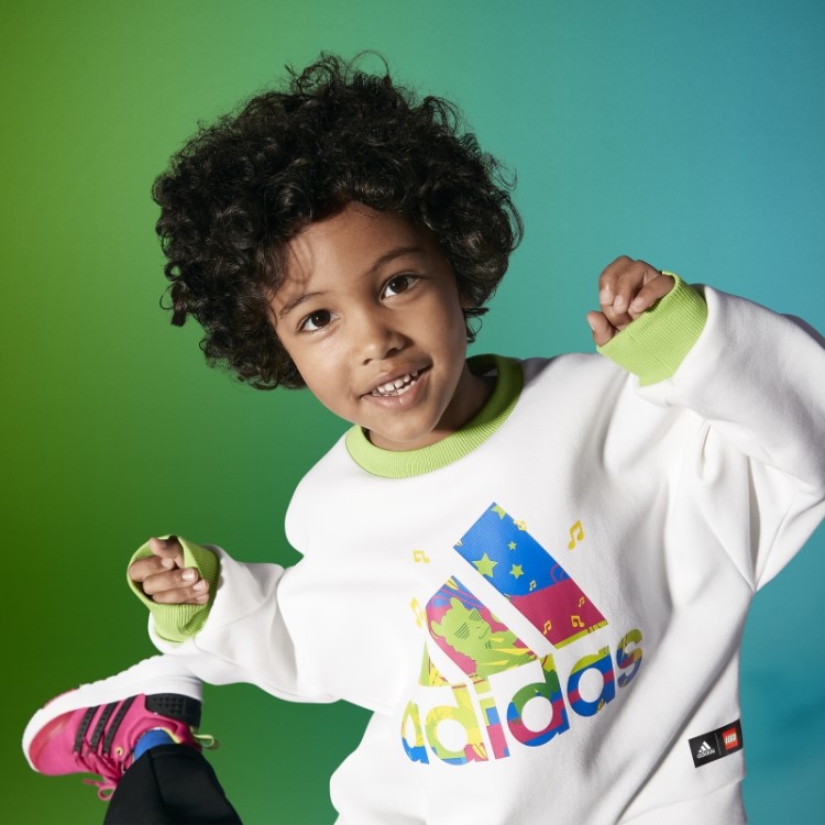 Adidas X Lego Vidiyo Moletom Com Gola Redonda Branco Quente