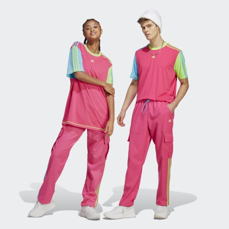 Calça Cargo Rosa Choque Adidas Kidcore