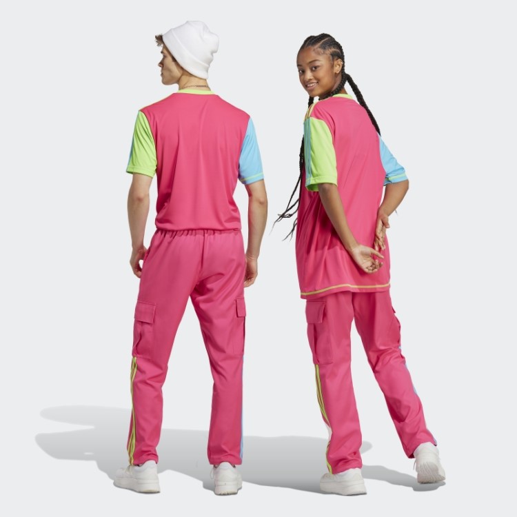 Calça Cargo Rosa Choque Adidas Kidcore