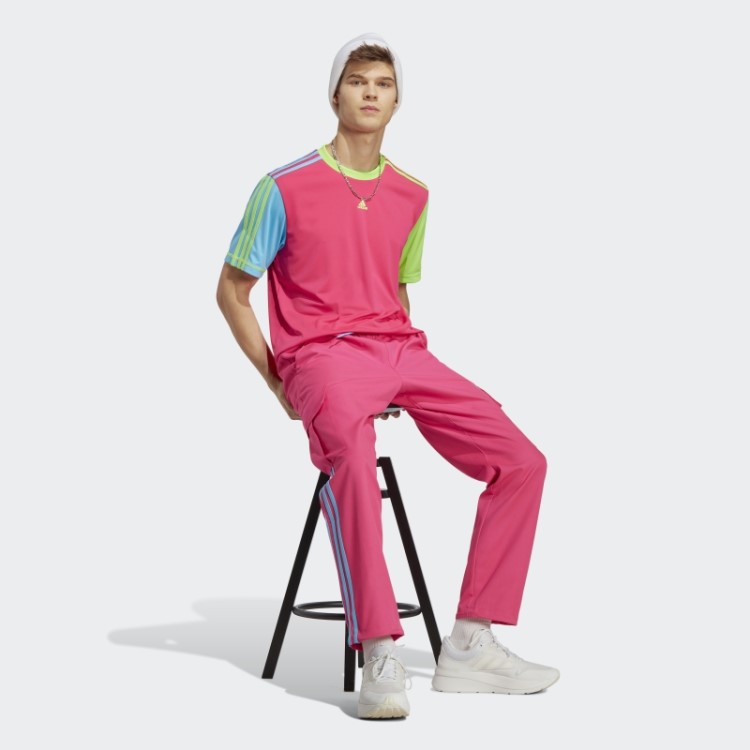 Calça Cargo Rosa Choque Adidas Kidcore