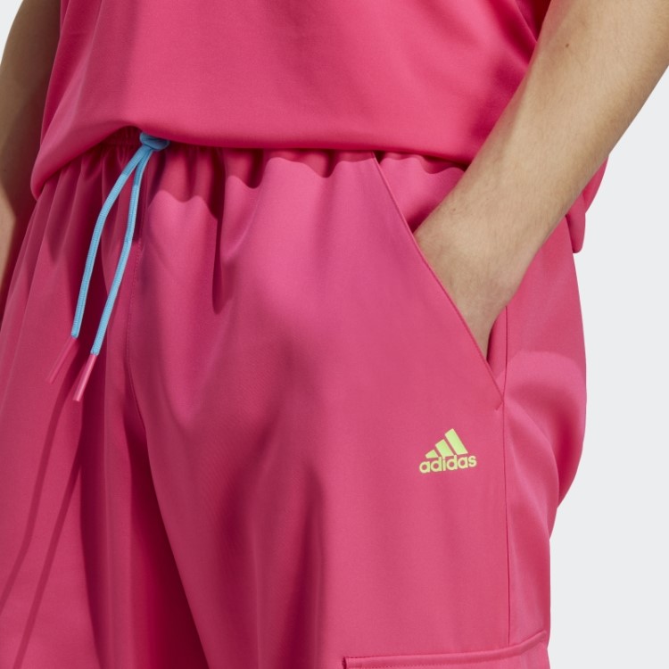 Calça Cargo Rosa Choque Adidas Kidcore