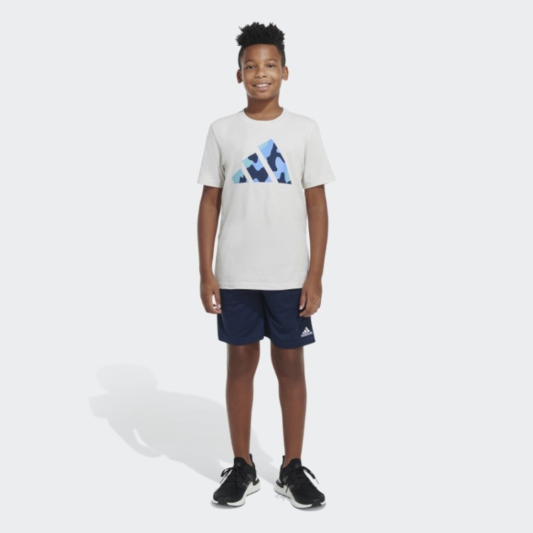 Camiseta Com Logo Camuflado Em Alumínio Adidas